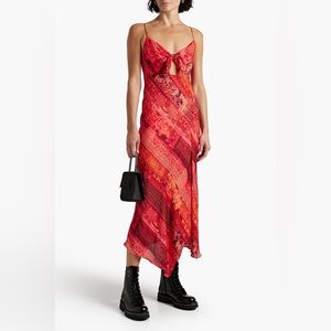 Alice + Olivia Harmony Asymmetric Midi Dress